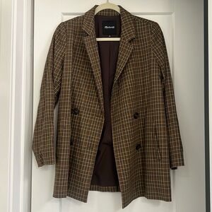 Madewell plaid blazer